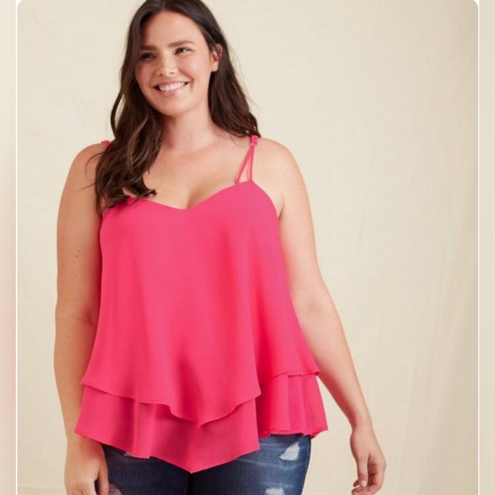 Georgette Layered Swing Cami
